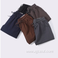 Fashion thickening and fleece men's loose sports pants